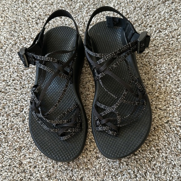 CHACO ZX/2 Zvolve WOMEN Size 7 Strappy Toe Loop Dark Dash, EEUC - Picture 7 of 8